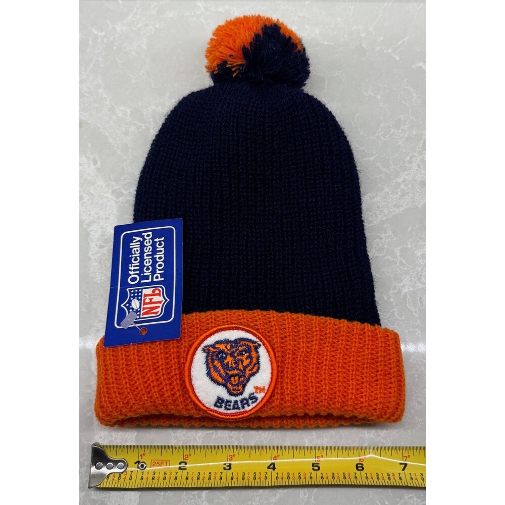 NWT - Vintage - Chicago Bears - NFL Winter Knit Pom Hat - Youth Size - NEW